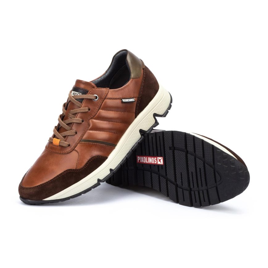 Men's Pikolinos FERROL Sneakers Brown | NZ O23QA09